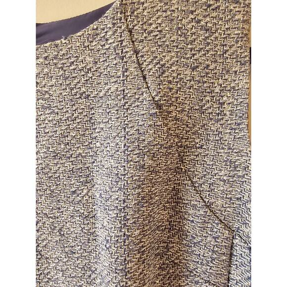 Pendleton Blue tweed silk blend sheath dress sz 10 - Picture 3 of 5